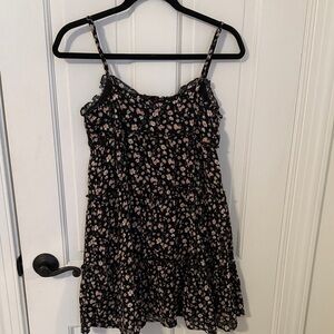 Tilly's Black Floral Midi Dress
